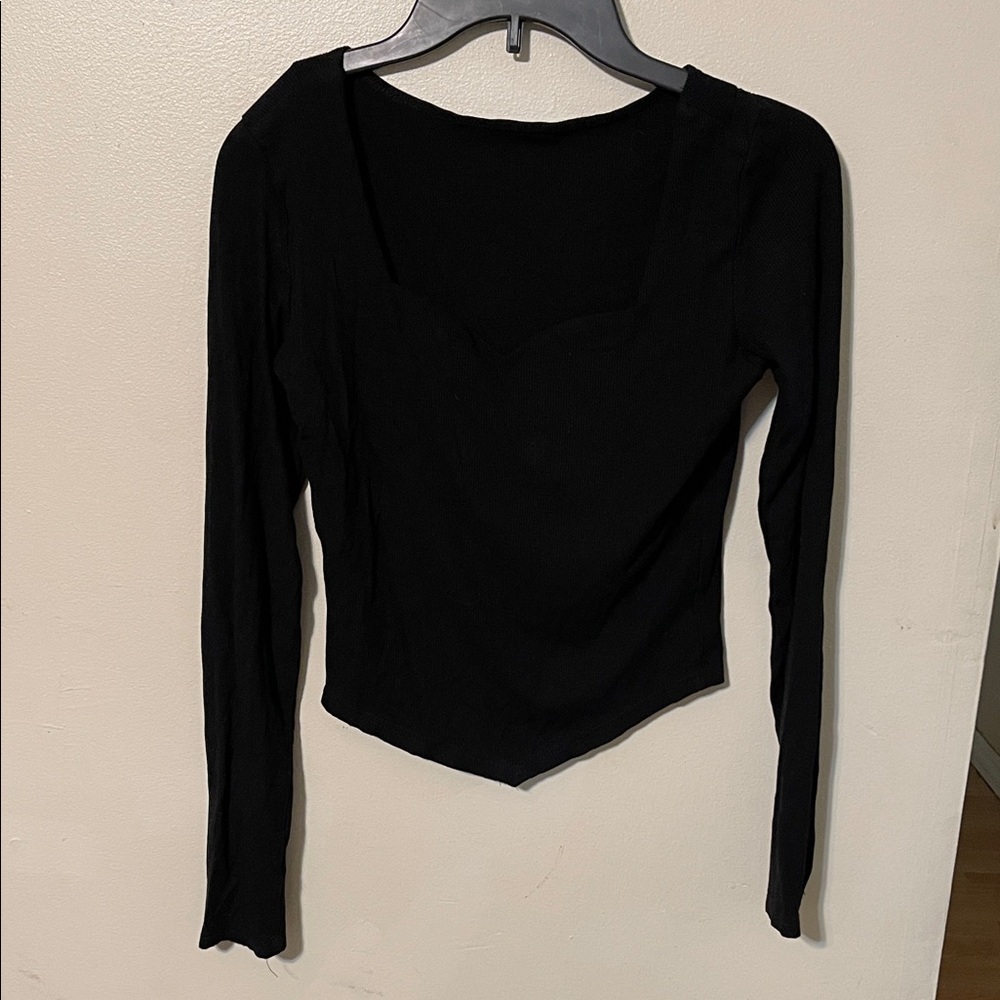 SHEIN Black Long Sleeve Women's Top